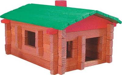 Wooden House Buidling Logs Cabin - HAPPY GUMNUT