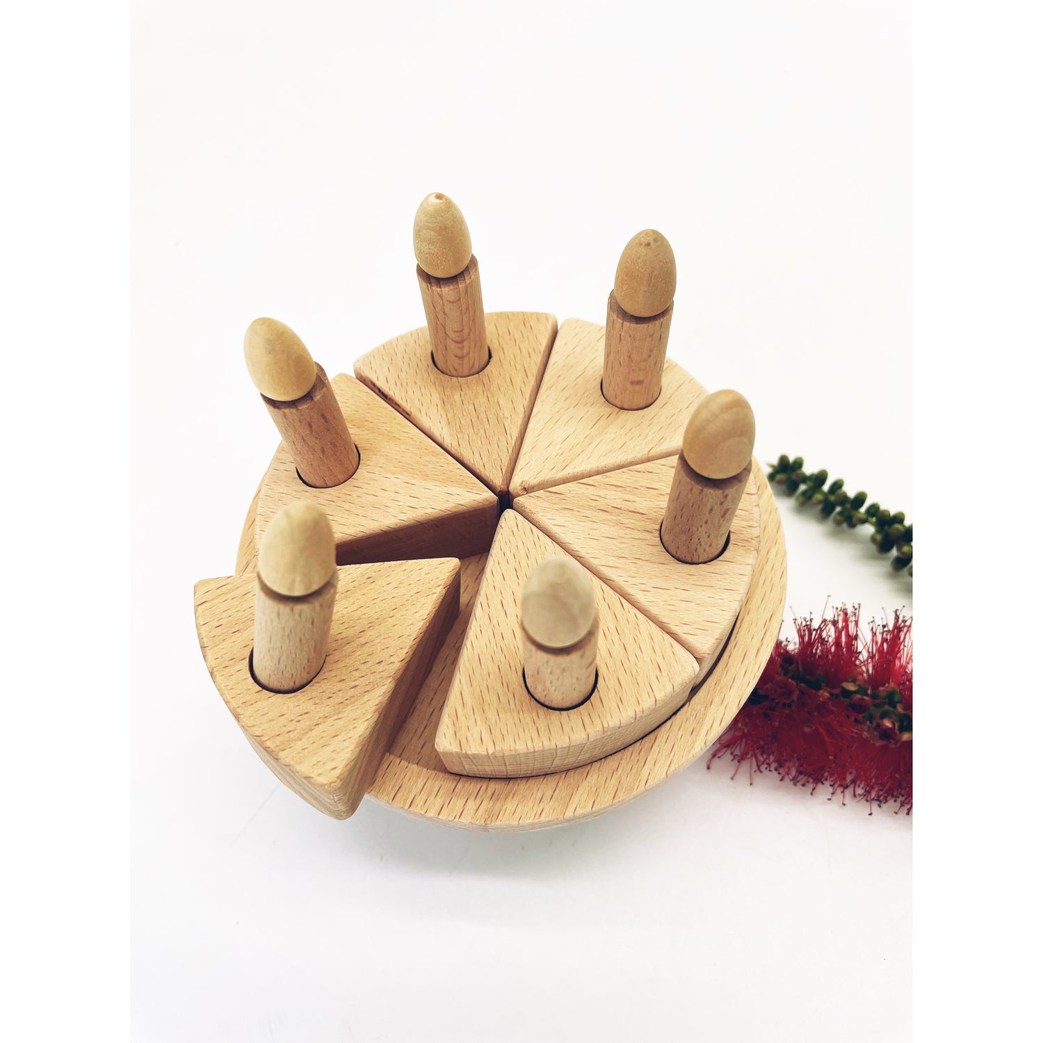 Wooden Birthday Cake - HAPPY GUMNUT