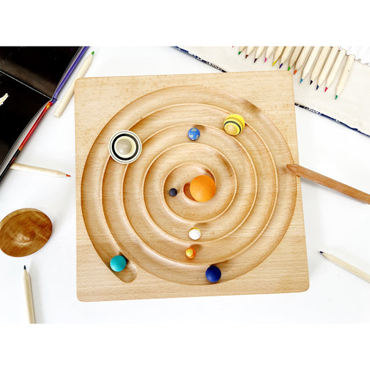 Wooden Pre-Writing Spiral Tracing Board - HAPPY GUMNUT