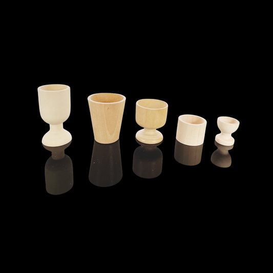 Loose Parts Montessori Wooden Cups Sensory bin Tools - HAPPY GUMNUT