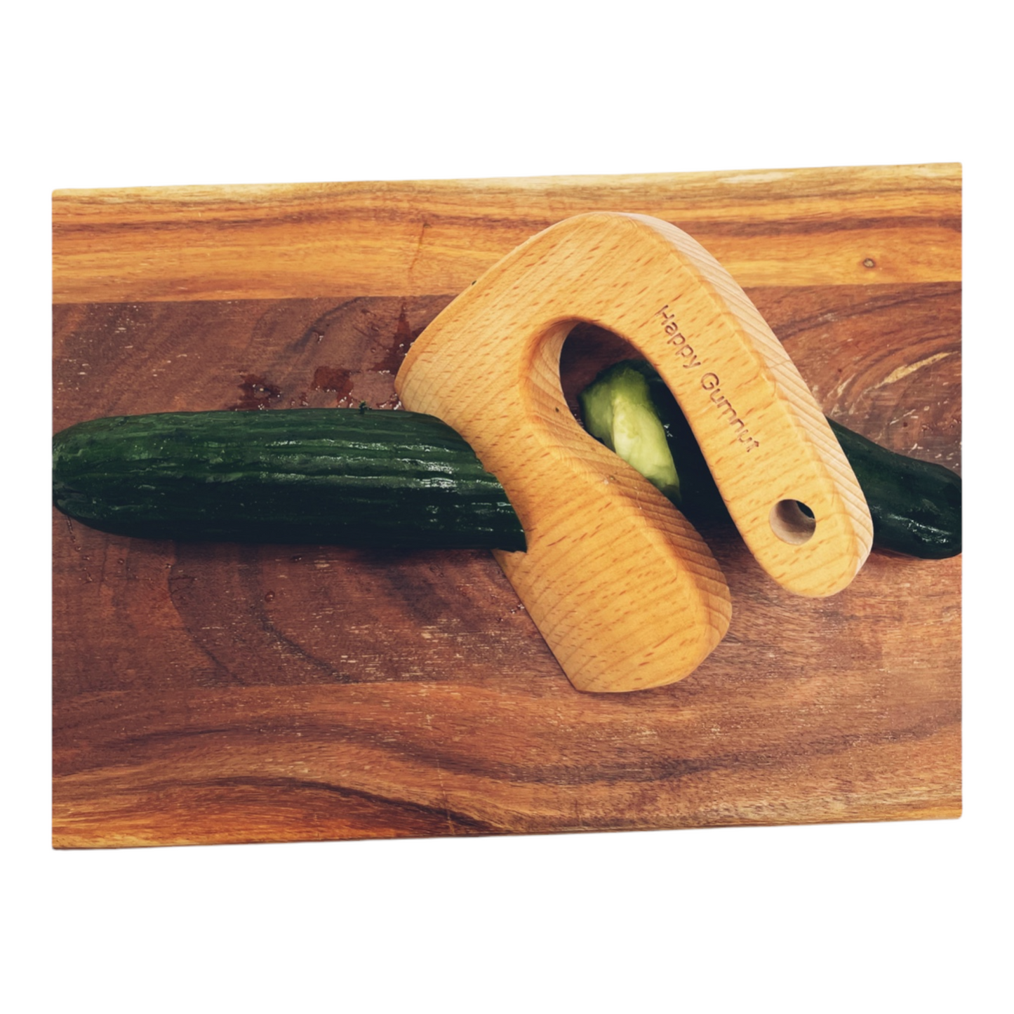 Wooden Cutting Knife Kids Safe Handmade with Natural Wood. - HAPPY GUMNUT