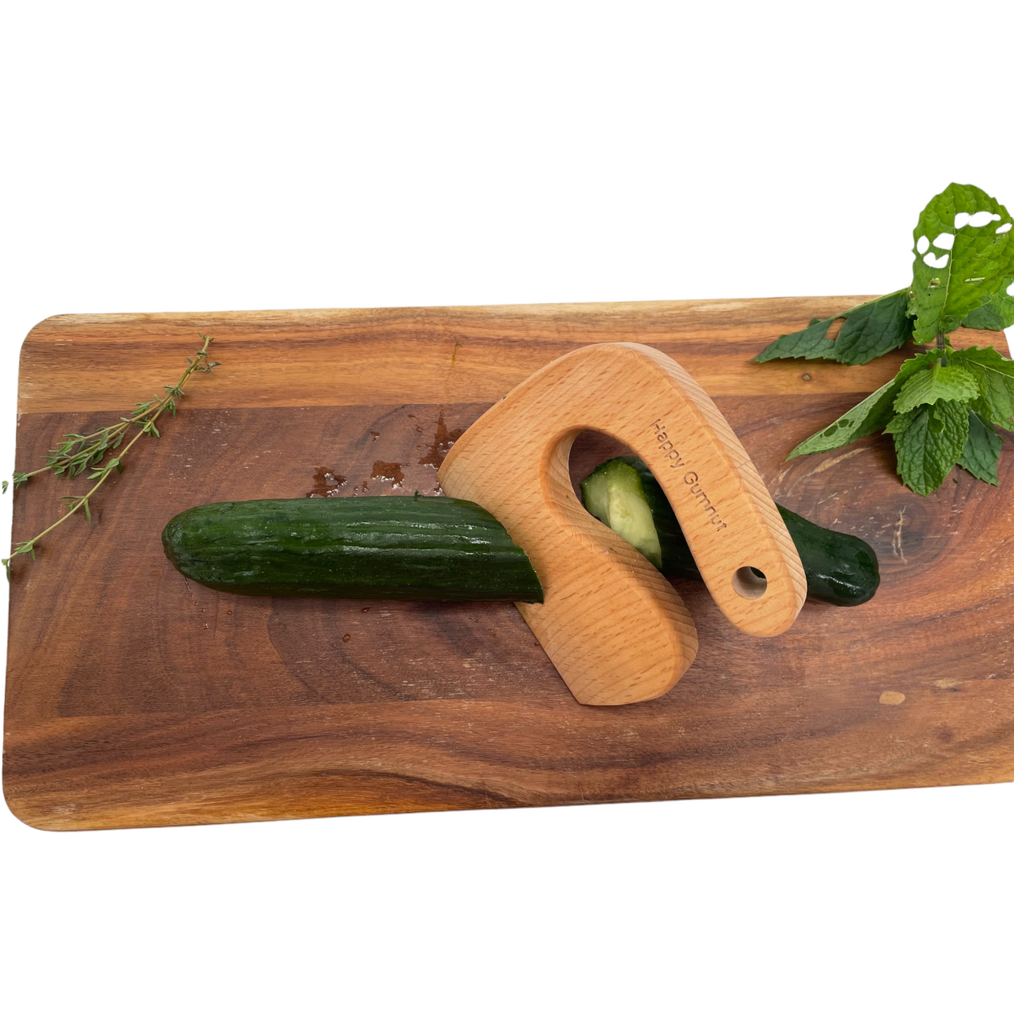 Wooden Cutting Knife Kids Safe Handmade with Natural Wood. - HAPPY GUMNUT