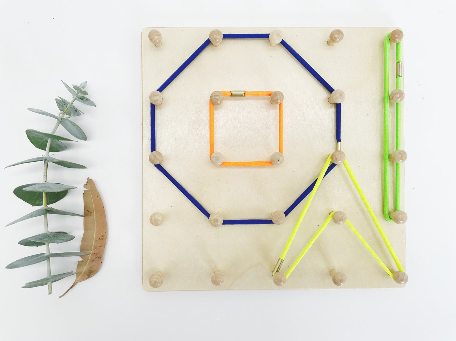 Montessori Elastic Band Geometric Stringing Nail Board Geoboard - HAPPY GUMNUT