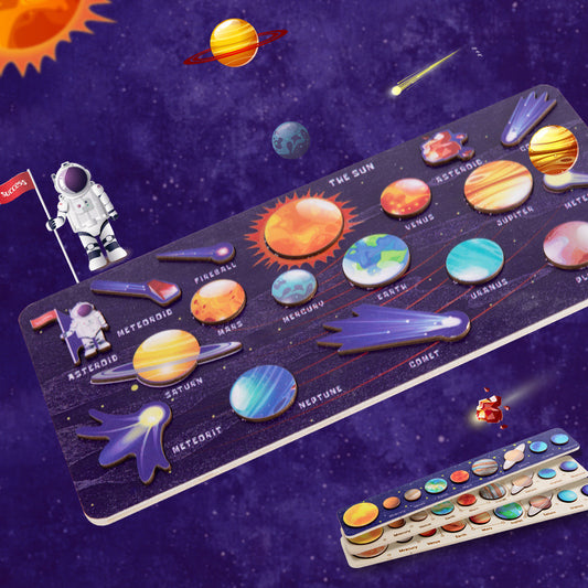 Large Solar system model Board - HAPPY GUMNUT
