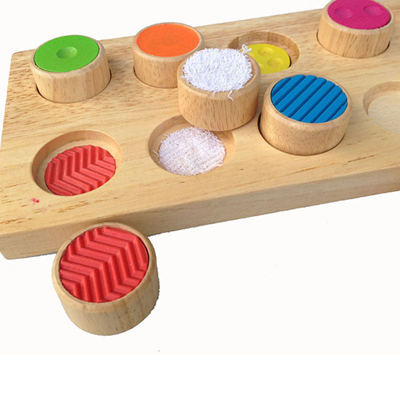 Montessori Colour Pattern Matching Board Goki Feel-A-Pair Memory Game - HAPPY GUMNUT