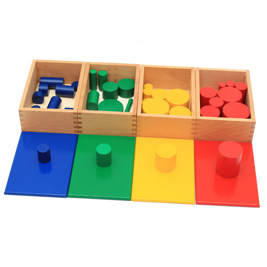 Large Montessori Knobless Cylinders Set - HAPPY GUMNUT