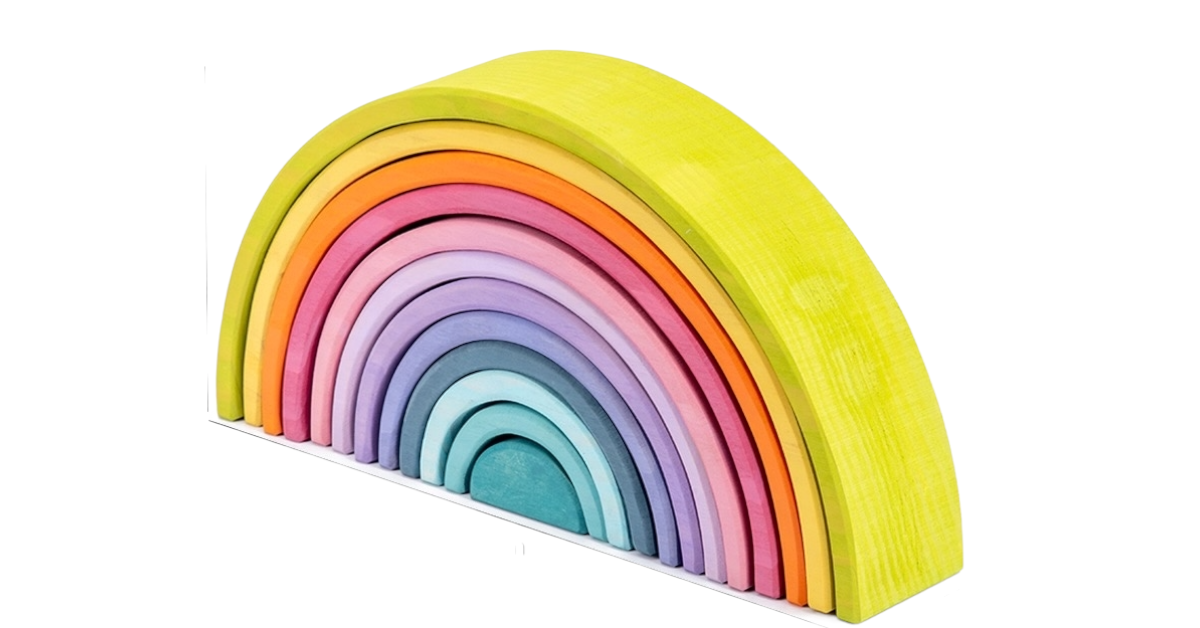 Premium Pastel Rainbow Stacker - HAPPY GUMNUT