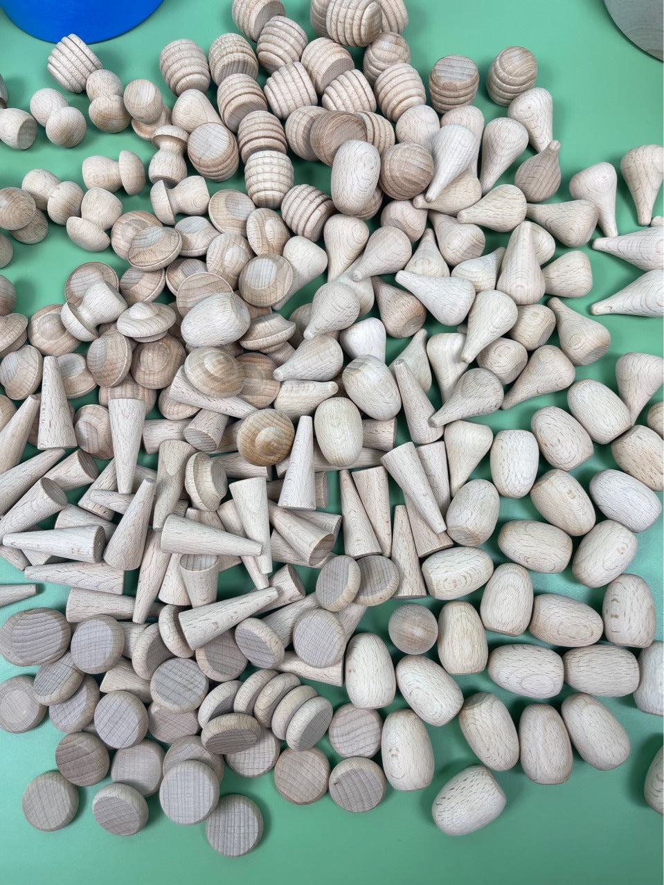Wooden Rainbow Colour Mandala Loose Parts 324pcs Set - HAPPY GUMNUT