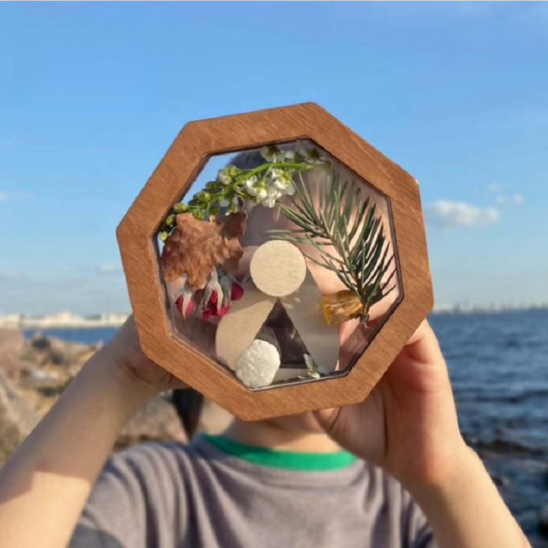 Wooden DIY Kids Kaleidoscope Personal Rotating Toddler Educational Toys - HAPPY GUMNUT
