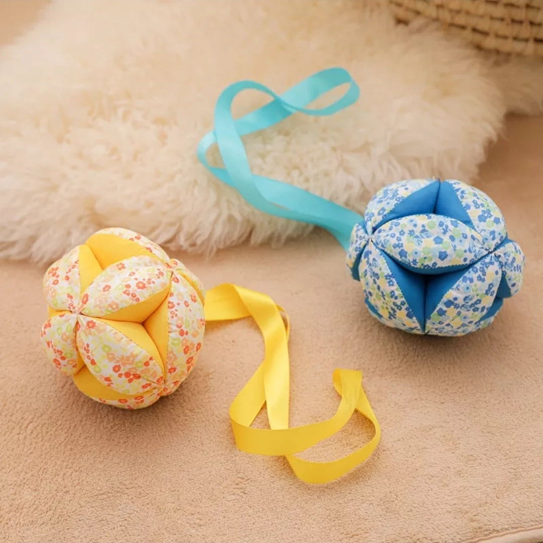 Handmade Montessori Baby Puzzle Ball Cotton Ball - HAPPY GUMNUT