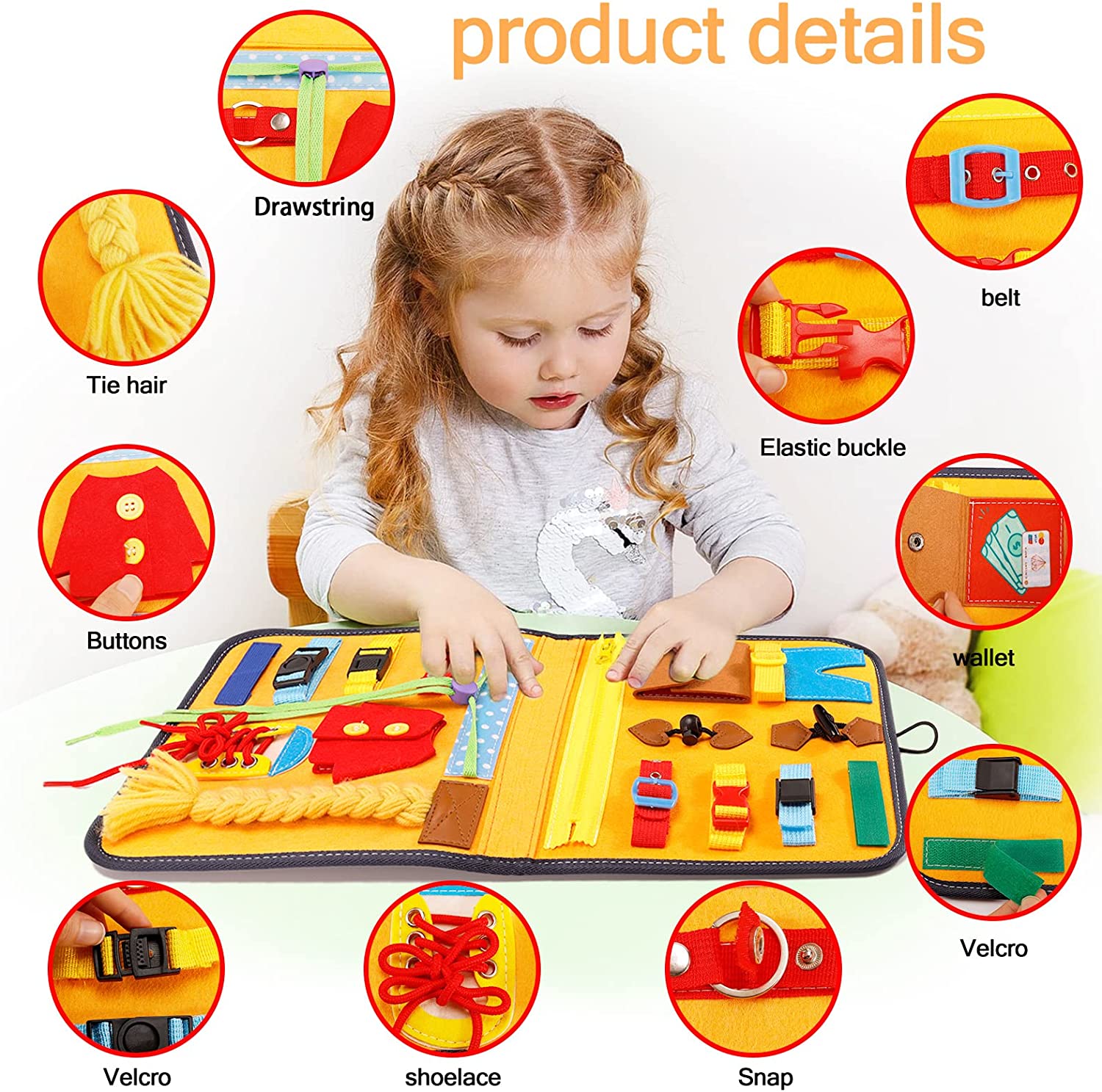 Montessori Portable Busy Board ABC Calender Style - HAPPY GUMNUT