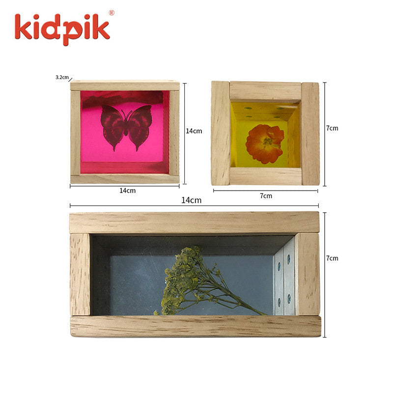 Wooden Treasure Blocks Observation Sensory Blocks - HAPPY GUMNUT