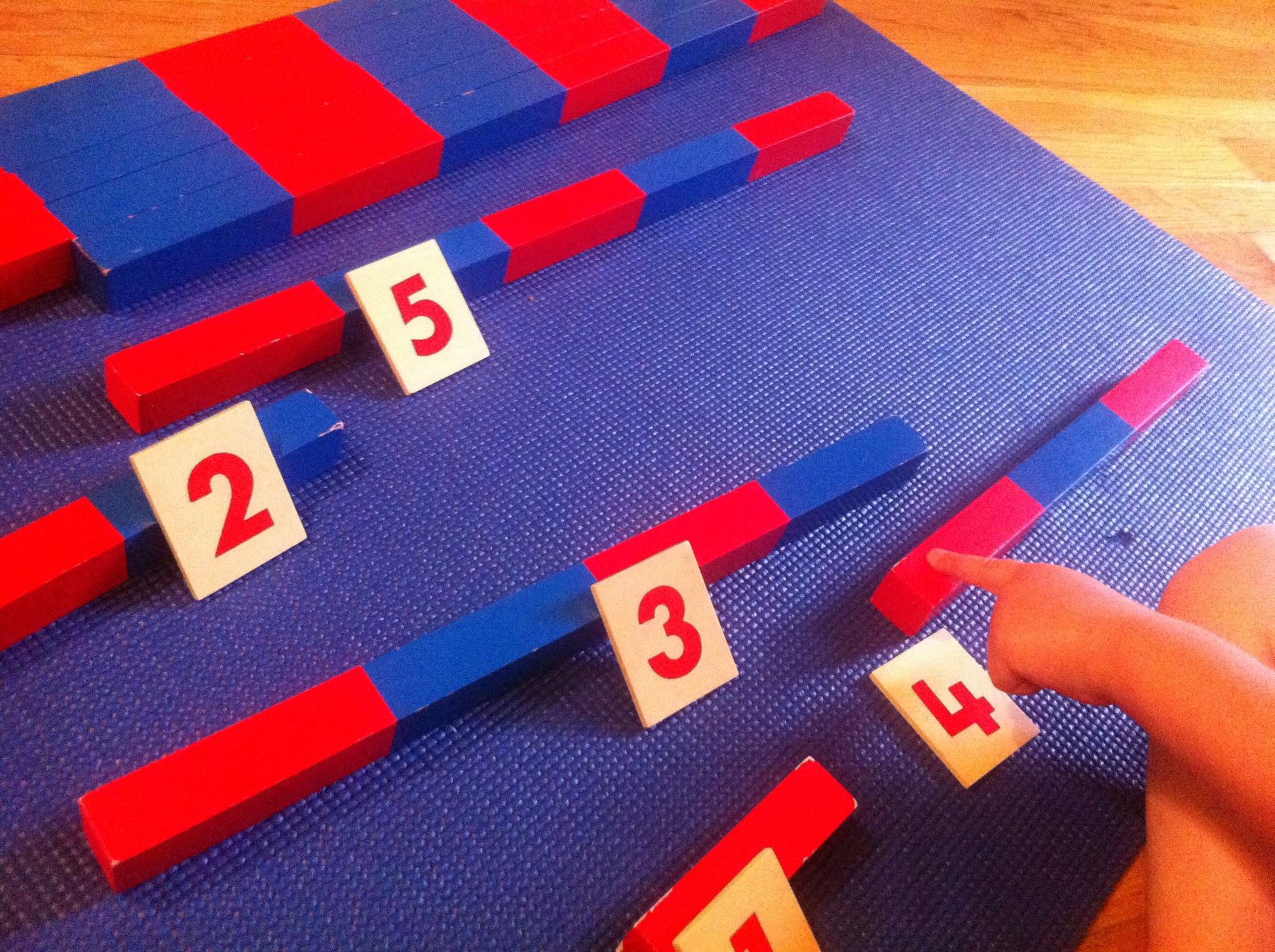 Large Montessori Red and Blue Counting Rods - HAPPY GUMNUT