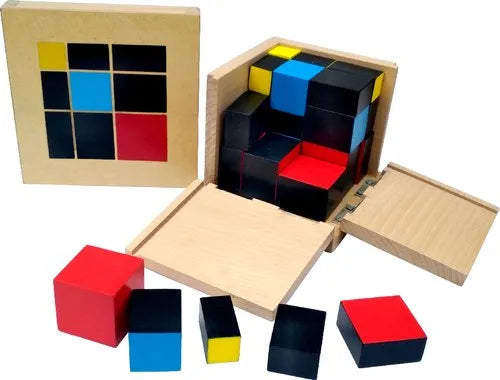 Montessori Trinomial Cube Advanced Building Blocks - HAPPY GUMNUT