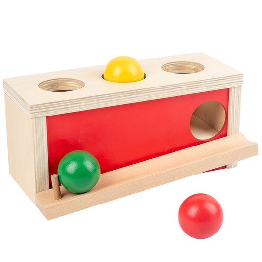 Montessori 3 Ball Push Object Permanence Box - HAPPY GUMNUT