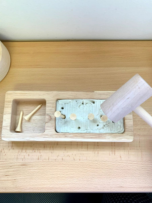 Montessori Hammer and Nail Board - HAPPY GUMNUT