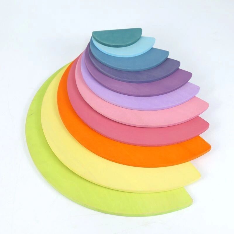 Rainbow Semi Circle Plates - HAPPY GUMNUT