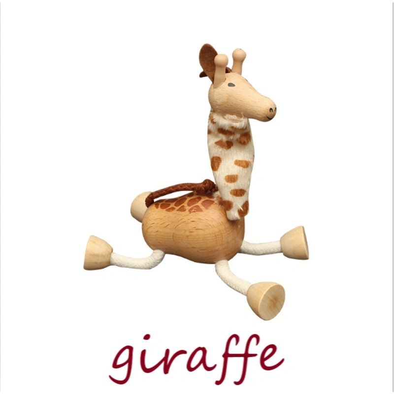 Wooden Jungle Farm Animals With Bendable Joints - HAPPY GUMNUT