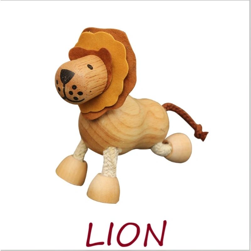 Wooden Jungle Farm Animals With Bendable Joints - HAPPY GUMNUT