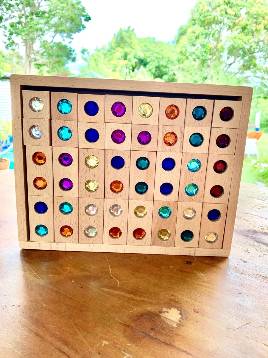 Premium Wooden Gemstone Building Blocks 128pc – HAPPY GUMNUT