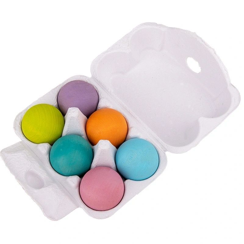 6 Premium Lime Wood Balls Assorted Styles - HAPPY GUMNUT