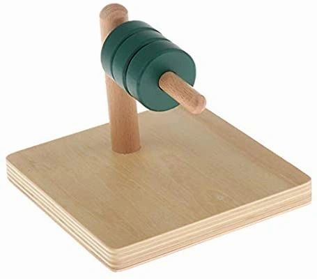 Montessori Discs On Dowel Slider - HAPPY GUMNUT