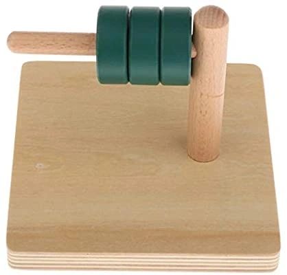 Montessori Discs On Dowel Slider - HAPPY GUMNUT