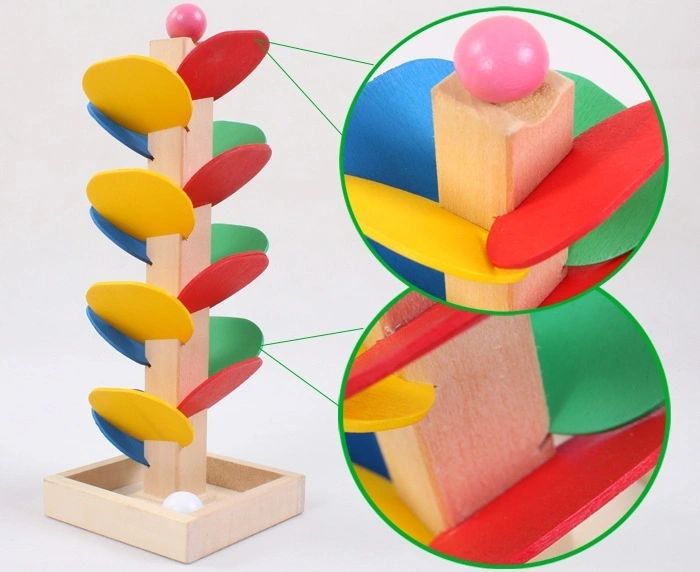 Wooden Marble Run Toy Mini Musical Tree - HAPPY GUMNUT