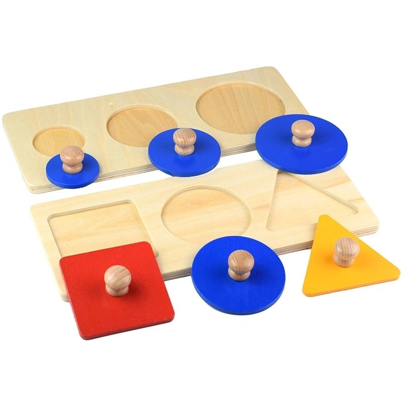 Montessori First Shape Geometric Puzzle Knob Board - HAPPY GUMNUT