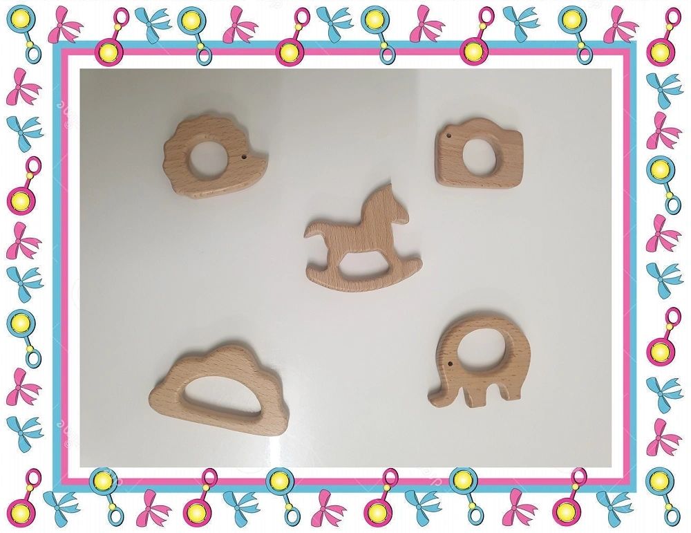 Kids Play Natural Wooden Shapes DIY Craft Materials - HAPPY GUMNUT