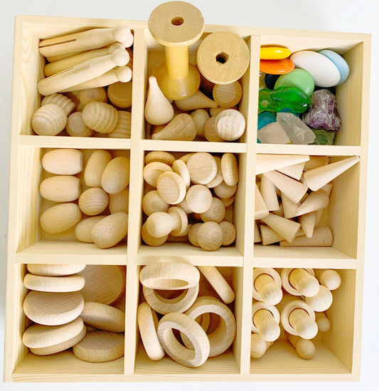 DIY Wooden Mandalas Loose Parts Play KIT , Fill your tinker tray - HAPPY GUMNUT
