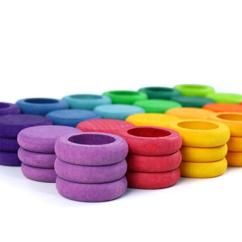 Rainbow Rings and Coins Set of 72 - HAPPY GUMNUT