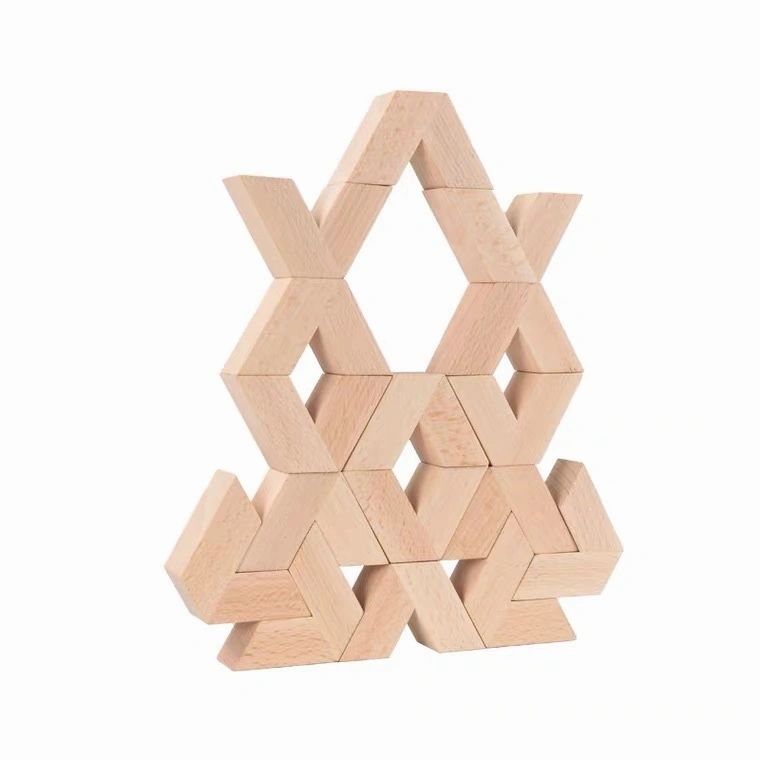 Quality V shape Wooden Building Blocks - HAPPY GUMNUT