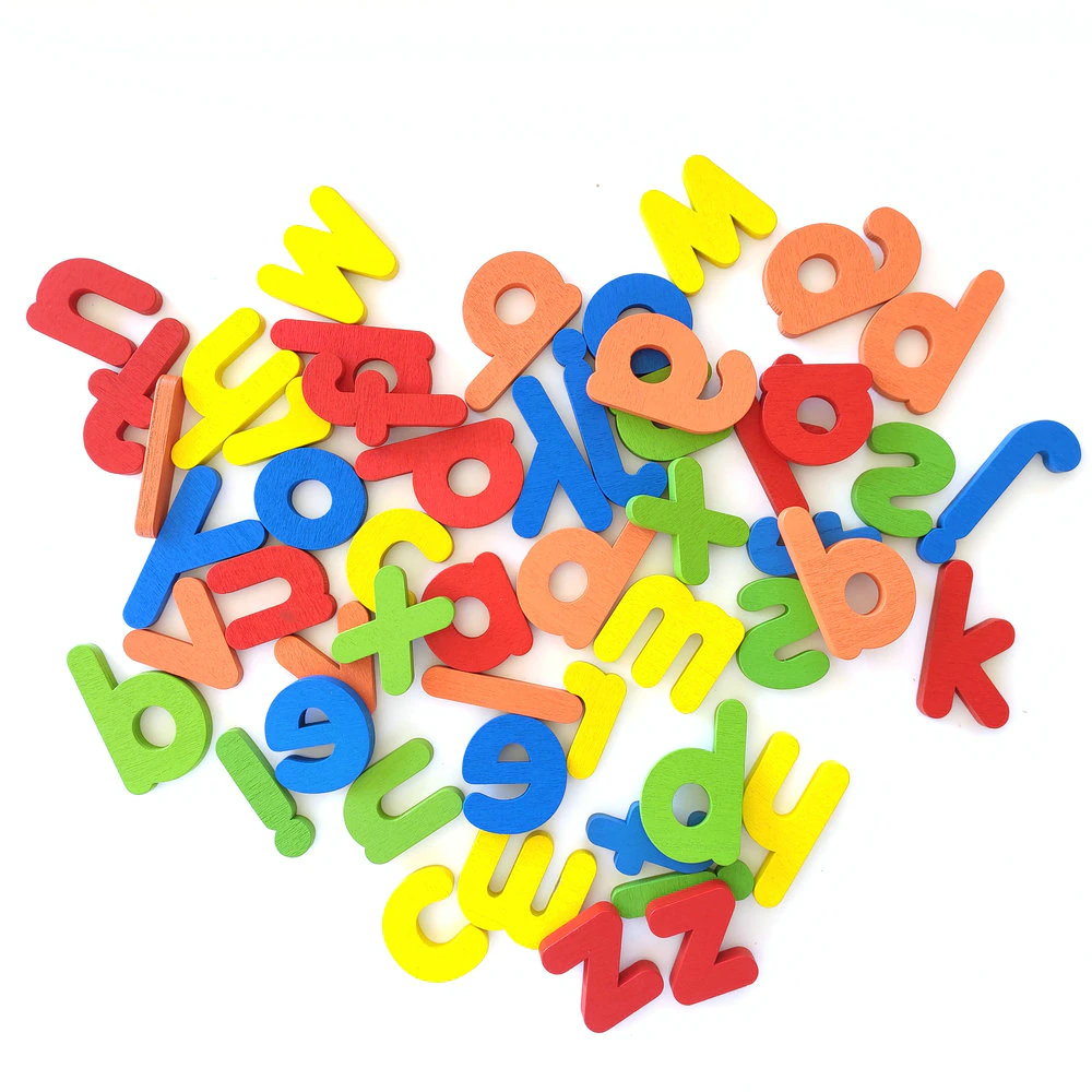 Wooden Alphabet Letters Word Spelling Game - HAPPY GUMNUT